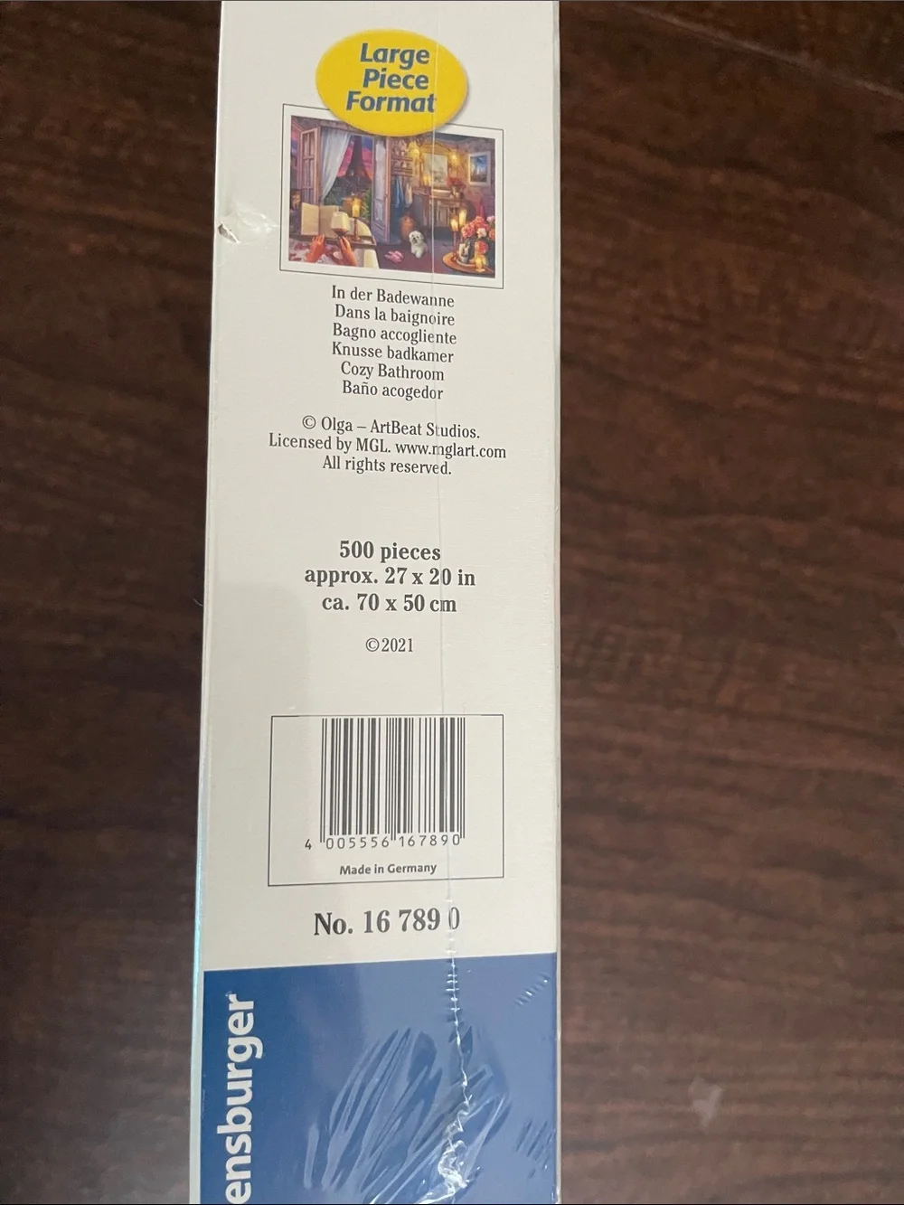 NWT Ravensburger 500 large piece puzzle